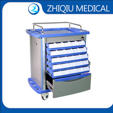 ZQ-MT850-01P Abs Hospital Medical Utility Economy Maneuverability Dressing Medicine Trolley Size