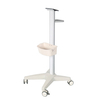 aluminum rolling stand with die-cast base and mute casters for patient monitor