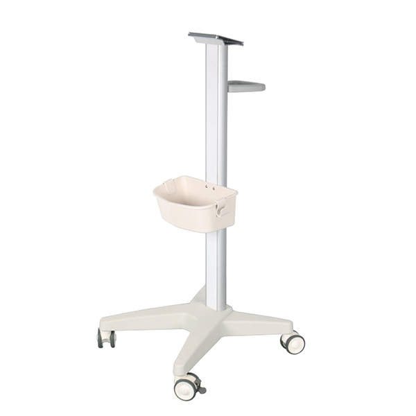 aluminum rolling stand with die-cast base and mute casters for patient monitor