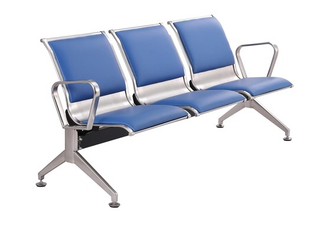 Durable Ergonomic Clinical Reception Chair Stainless Steel Frame