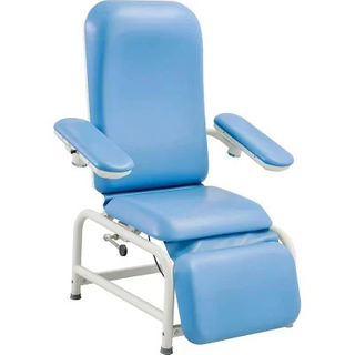 ZQ-TX10-B100C Hospital Pvc Leather Blood Donation Chair Adjustable Manual Reclining Dialysis Chair