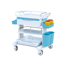 ZQ-CT600-01H ABS Treatment Trolley Cart with Drawers for Medical Emergencies