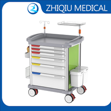 ZQ-ET-840-01H Luxurious ABS Hospital Emergency Trolley for Medicine Cart