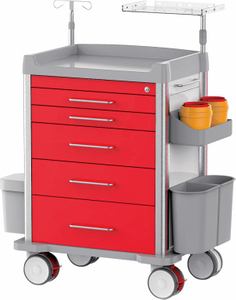 ZQ-ET660-01H Abs Hospital Emergency Trolley Nursing Crash Cart Medical Trolley Hospital Equipment List