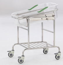 Emergency Stainless Steel Baby Cot for Hospital ICU Room Infant Baby Bed