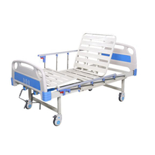 China Hospital Furniture Affordable Manual Medical Beds by 2 Crank