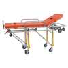 Aluminum alloy ambulance stretcher with three-level loading system for emergency rescue