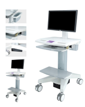 ZQ-YQ-C5001A Ergonomic Medical Laptop Workstation Trolley for sale