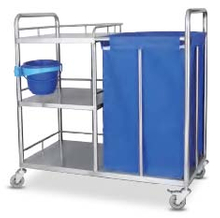 ZQ-WT-06 High Quality Waste Collecting Trolley for Hospital Use