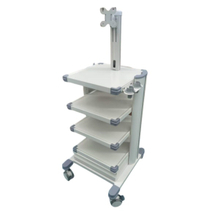 ZQ-YQ-EHR1W Portable Endoscope Machine Workstation trolley with Locking Wheels