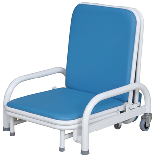 ZQ-NC06 Adjustable Hospital Attendant Recliner | Folding Patient Chair Bed