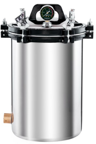 portable steam autoclave with SUS 304 stainless steel and dual heating function