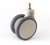 3 inch/4 inch/ 5 inch Threaded Stem Double Wheels Medical Caster Wheels for Equipment