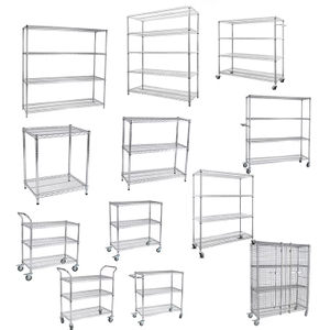 Medical Supply Shelving And Storage Wire Shelf in Hospital