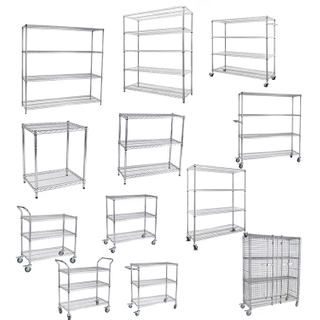 Medical Supply Shelving And Storage Wire Shelf in Hospital
