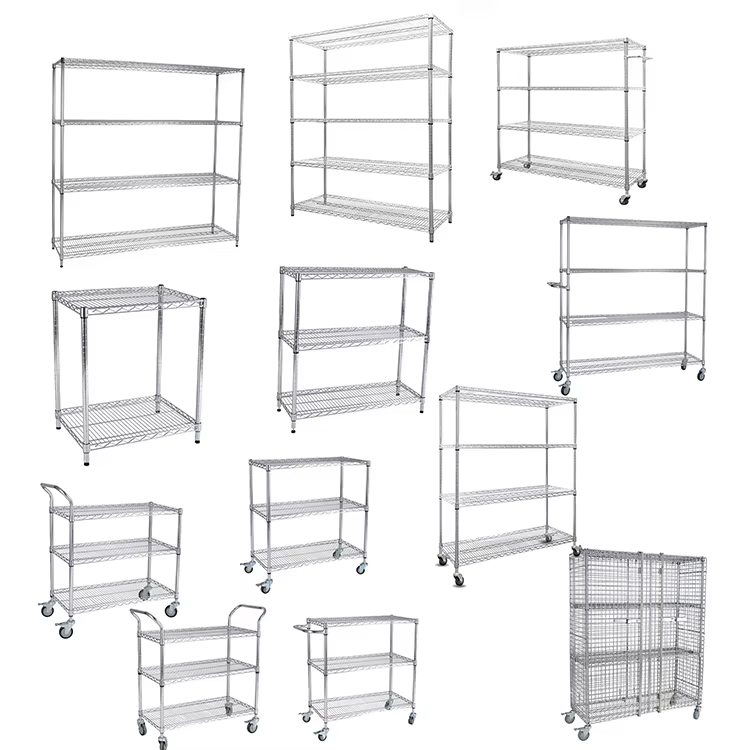 Medical Supply Shelving And Storage Wire Shelf in Hospital