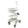High-performance ventilator cart with drawer and monitor bracket for ICU