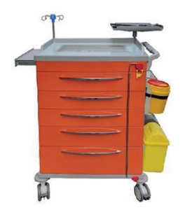 Aluminum Emergency Cart with Drawers 