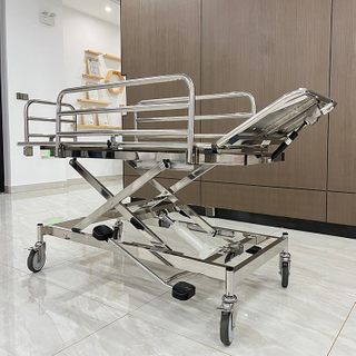 ZQ-TSM-EB703K 304 Stainless Steel Hydraulic Stretcher with Adjustable Height