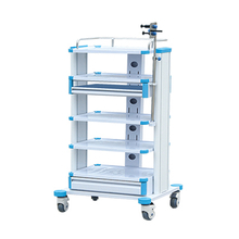 ZQ-YQ02 Hospital Mobile Endoscopy Trolley Medical Equipment Cart with Casters