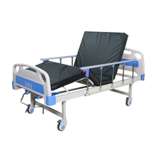 China Manual Hospital Bed with Hand 2 Metal Crank