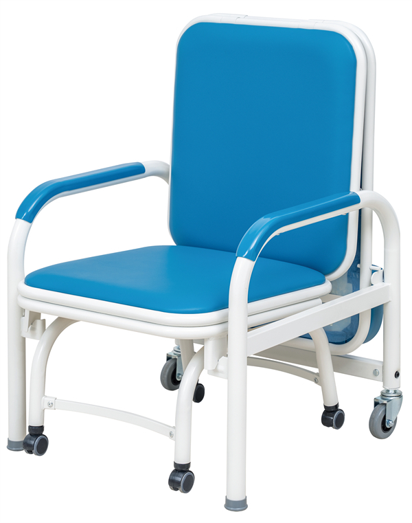 folding hospital recliner, attendant sleeping chair, patient escort chair