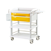 Hosptial Aluminum Medical treatment Trolley with Slide-Out Trays