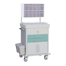 ZQ-AT690-03H Metal Steel Anesthesia Trolley with 5 Drawers for Hospitals 