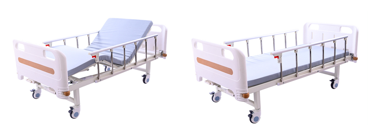 manual crank bed with mattress
