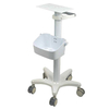 Aluminum hospital utility cart with ABS handle and silent