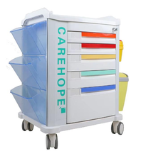 ZQ-ET655Q Modular Emergency Trolley with ABS Drawers | ICU Medical Crash Cart