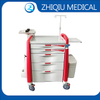 ZQ-ET-790-01P Hospital 5 Drawer Emergency Crash Cart Rescue Emergency Trolley