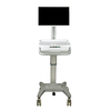Adjustable Medical Computer Workstation Cart with Monitor and Drawer