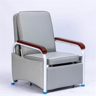 ZQ-NC17-H1 Portable Medical Attendant Chair | Hospital Reclining Sleeping Bed